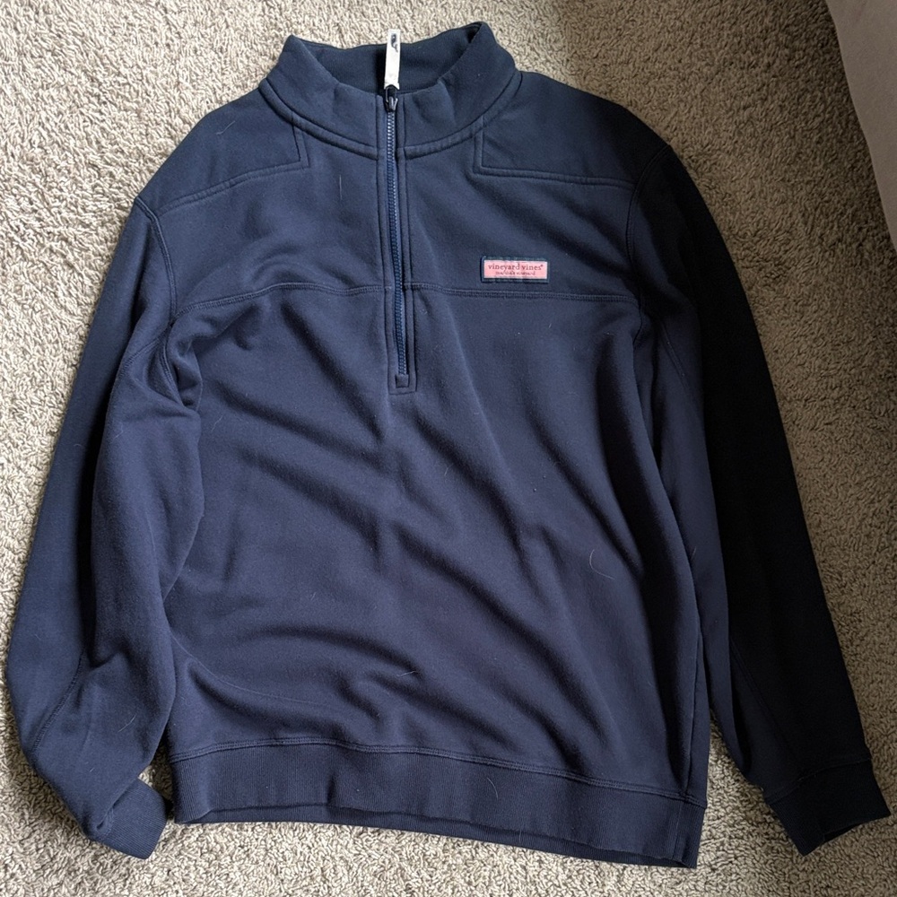 Vineyard Vines Men's Dark Blue Quarter Zip